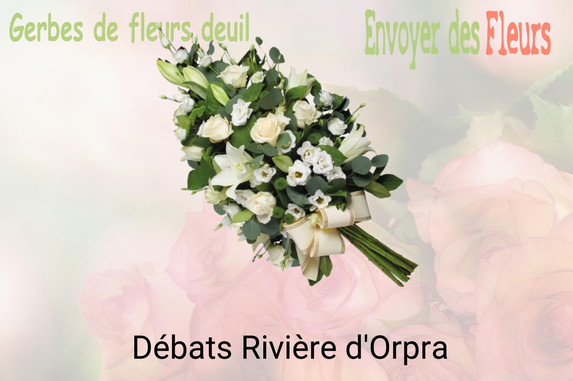 Gerbe de fleurs de deuil livrée à Débats-Rivière-d'Orpra